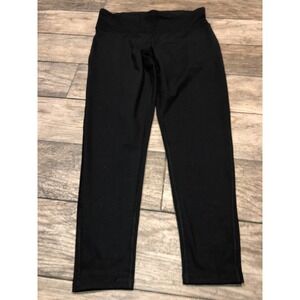 Amazon Essentials Women's Yoga Capri‎ Pants Black Sz Large Fitted